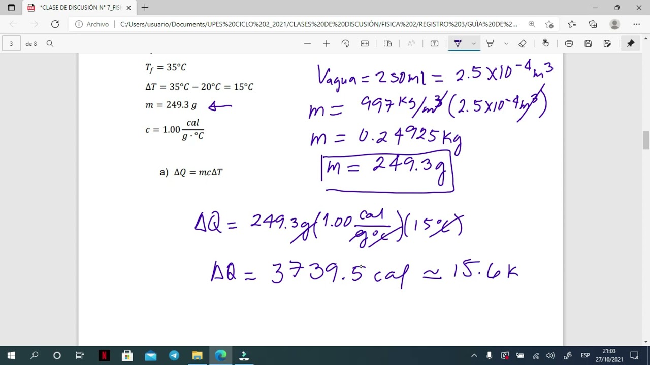 Calor y energía Térmica