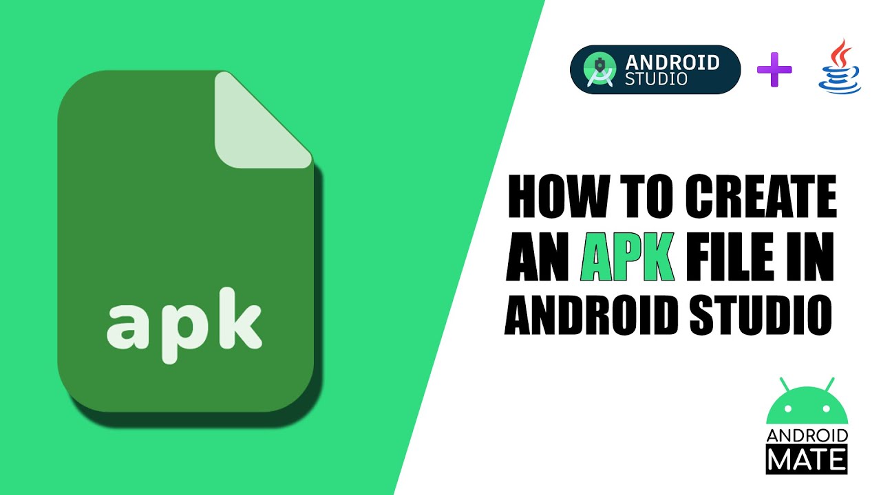 How to create an APK file in Android Studio 🔥
