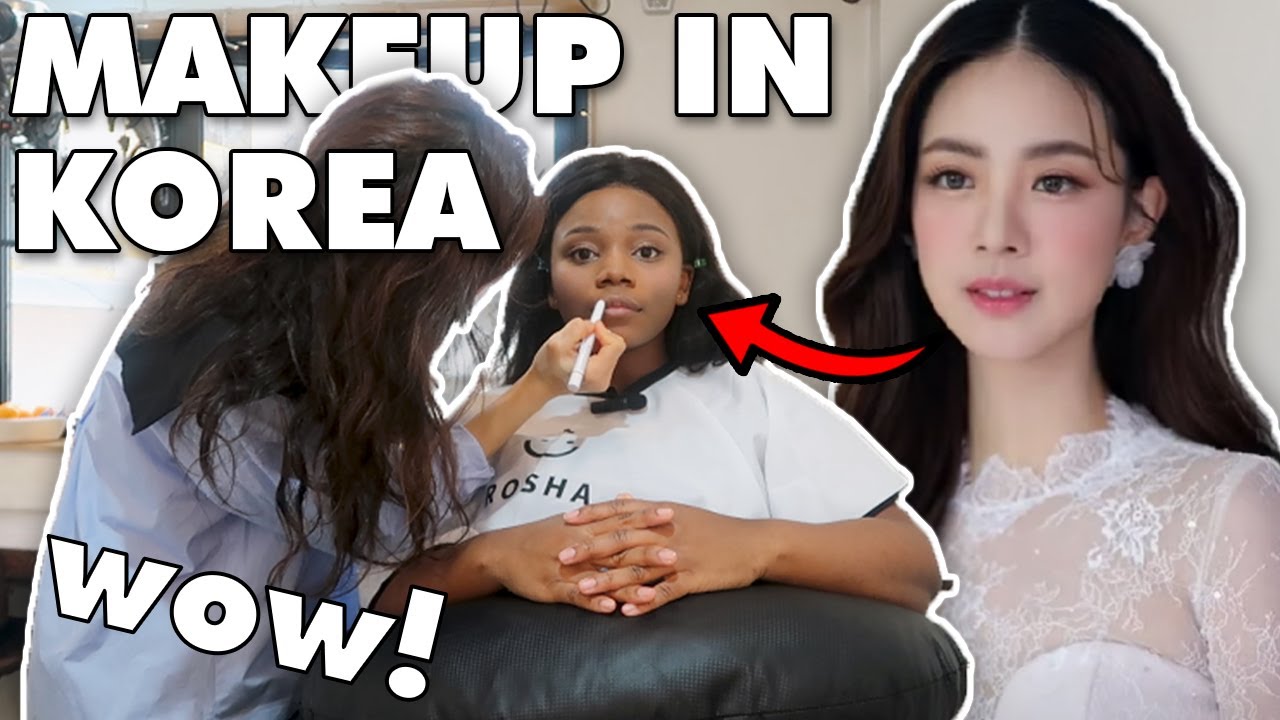 Black Girl Tries Korean Wedding Makeup