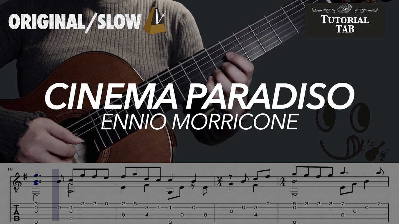 Cinema Paradiso - Ennio Morricone (Fingerstyle Tutorial with TAB)