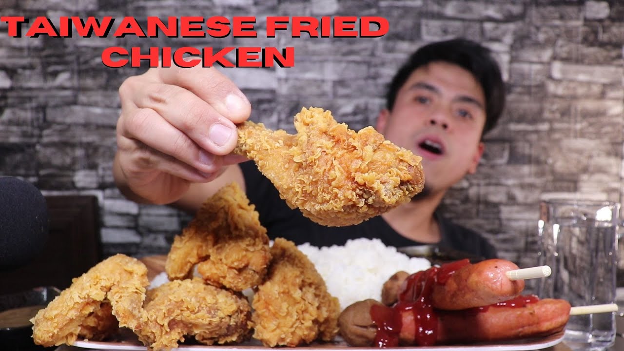 Taiwanese Fried Chicken mukbang asmr