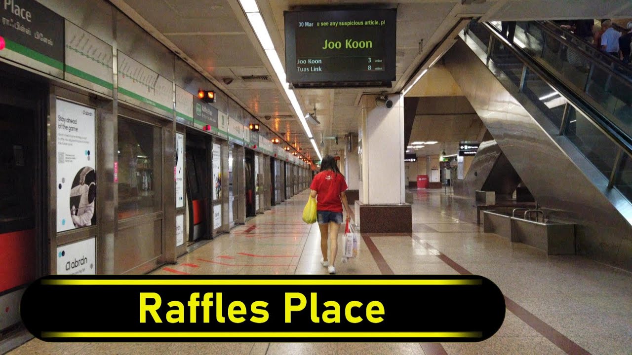 MRT Station Raffles Place - Singapore 🇸🇬 - Walkthrough 🚶