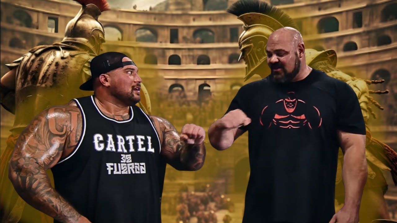 WORLD'S STRONGEST MAN VS BIGBOY INSANELY HEAVY MILITARY PRESS FOR REPS