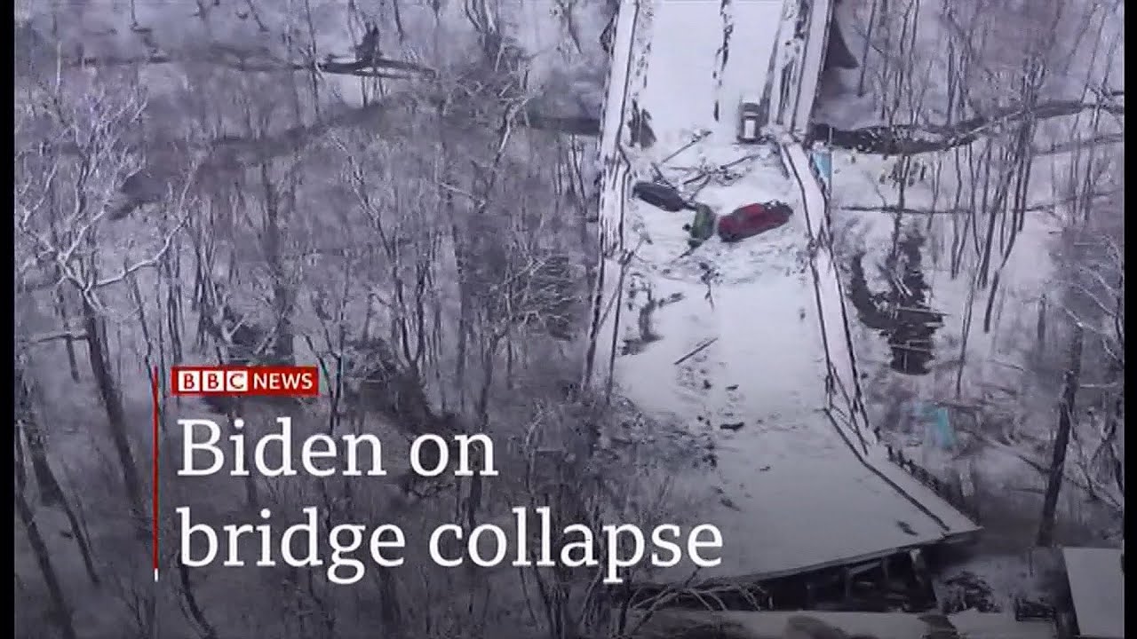 Pittsburgh bridge collapse (USA) - BBC News - 29th January 2022