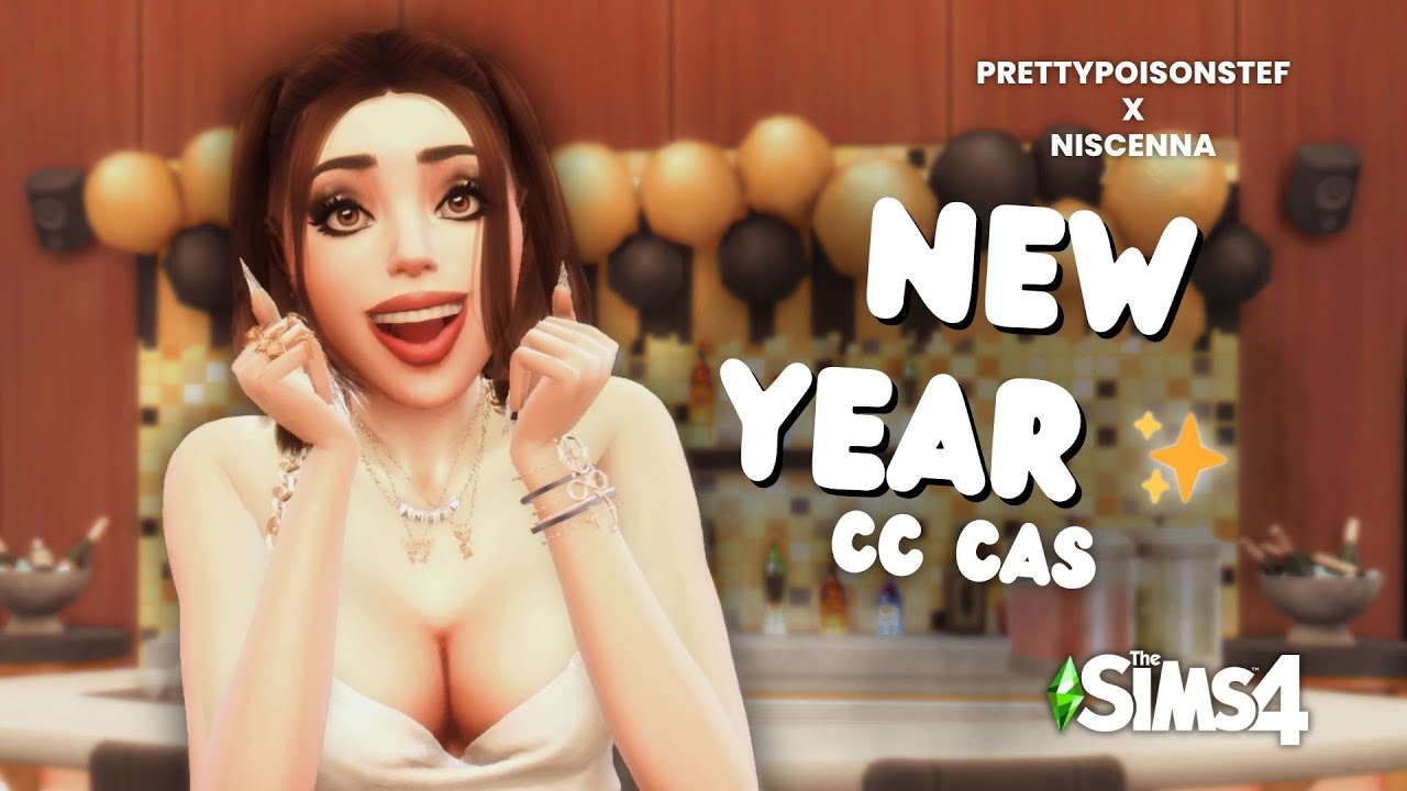 NEW YEAR ✨ FULL CC CAS | Creating a Custom Sim | The Sims 4 (Collab)