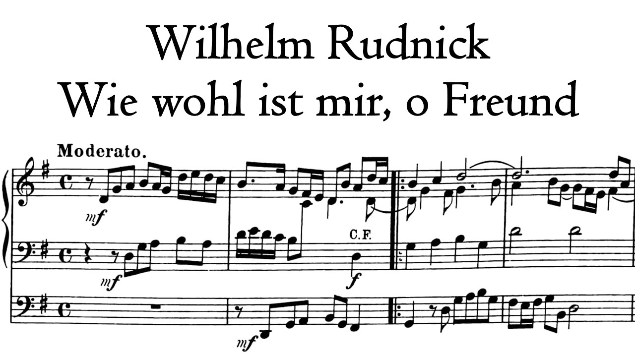 Rudnick - Wie wohl ist mir, o Freund der Seelen - Walcker/Eule organ, Annaberg, Hauptwerk