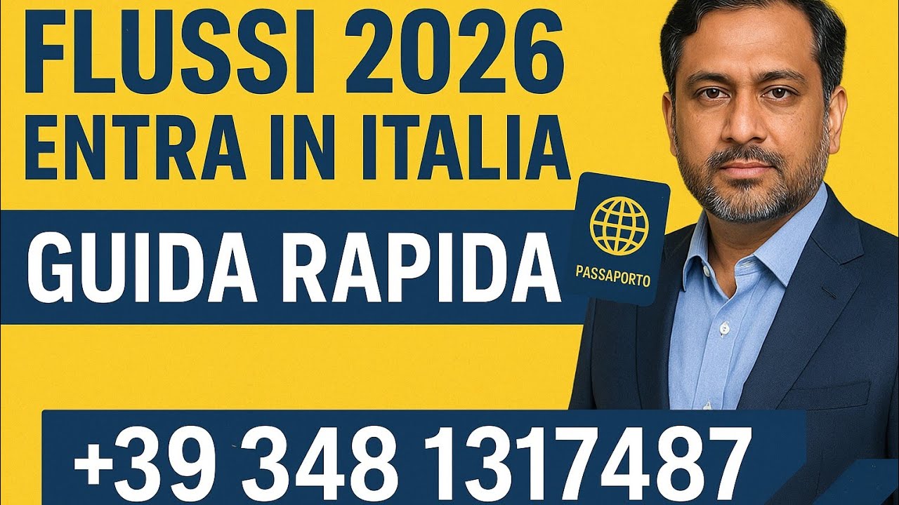 Decreto Flussi 2026: Vieni a Lavorare in Italia! Procedura Facile + Contattaci Subito