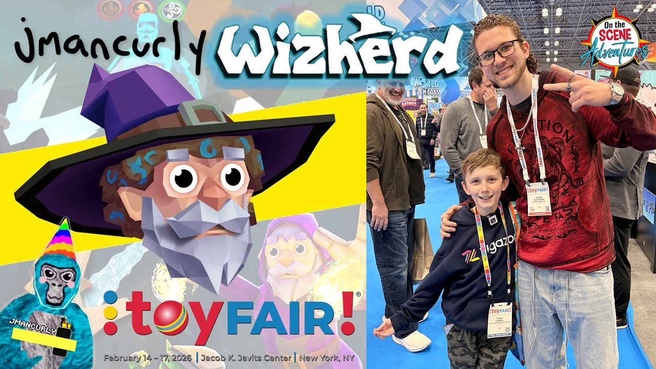 Chase's EXCLUSIVE Interview with jmancurly at Toy Fair 2026 - WIZHERDS, Gorilla Tag toys!?!?!? META