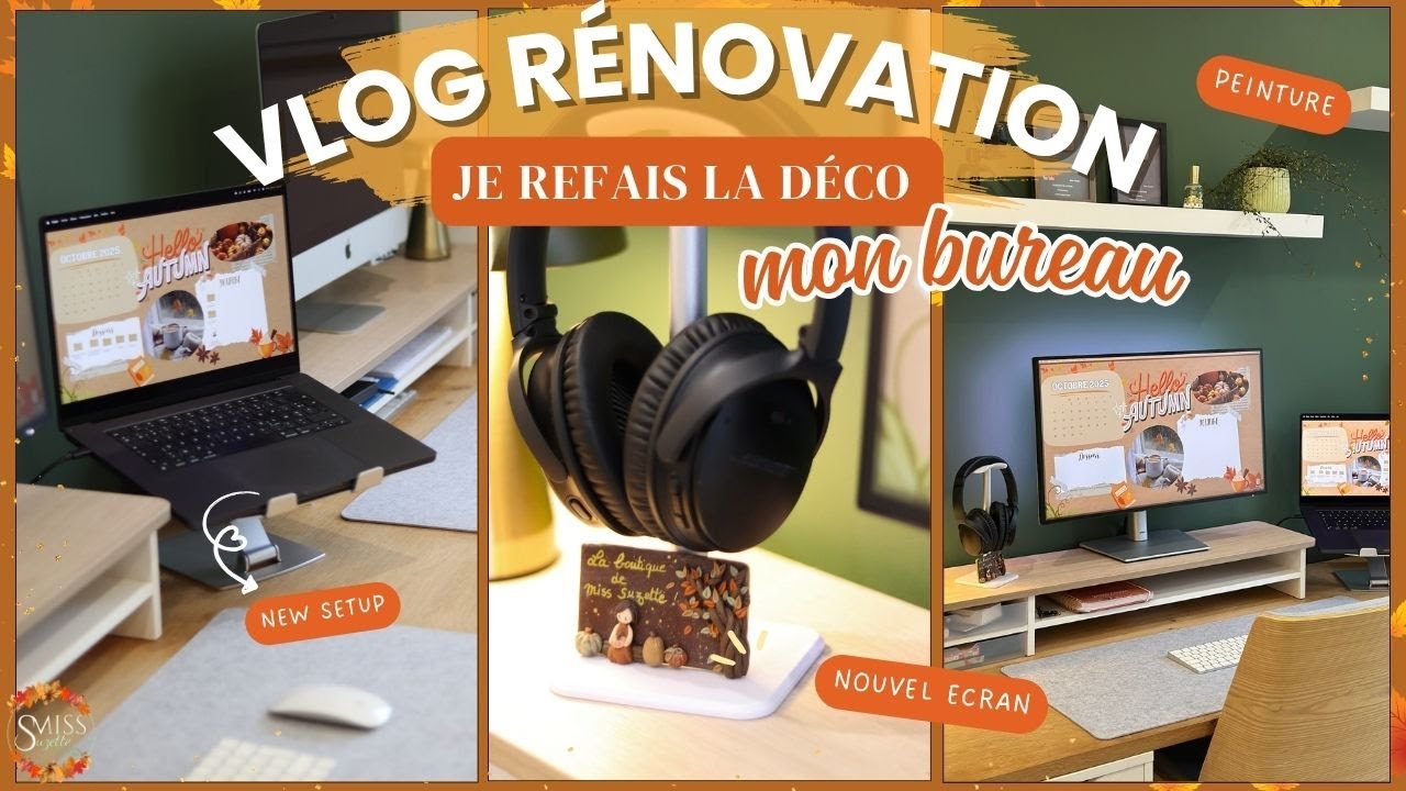 Avant/Après: Mon bureau transformé de A à Z ✨Peinture, déco, mobilier + Gros tri et rangement!
