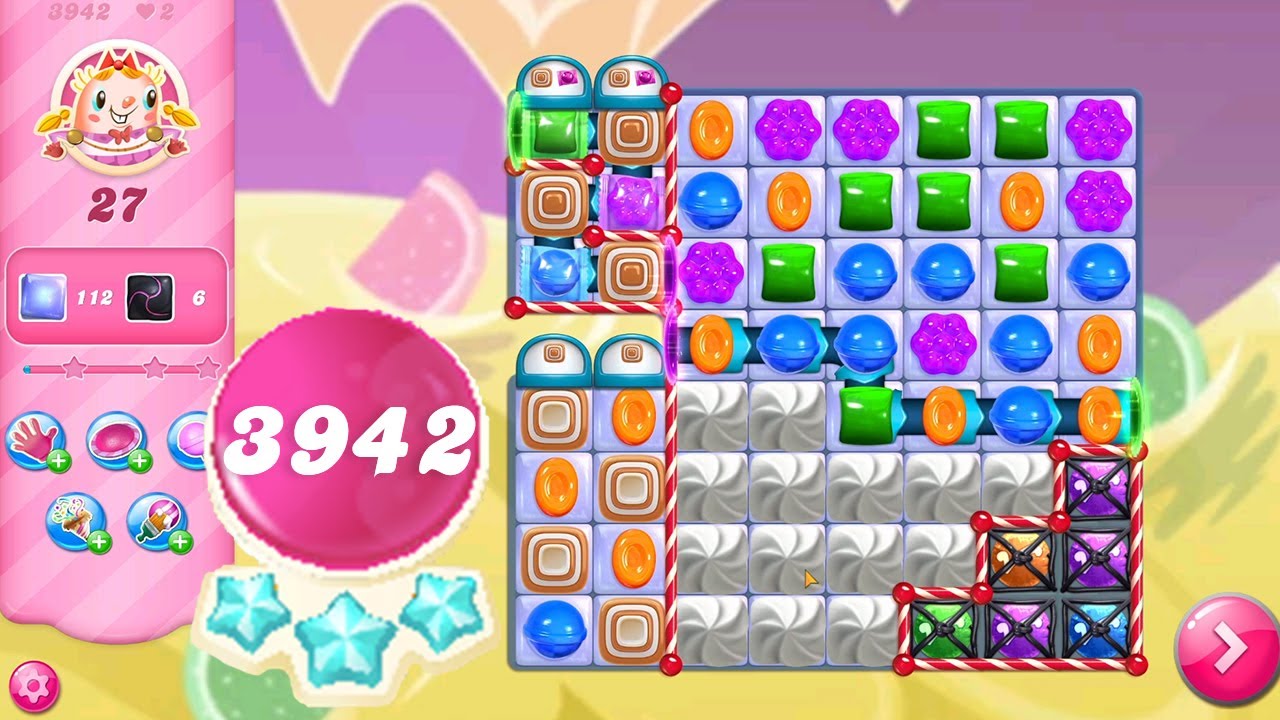 Candy Crush Saga Level 3942 || No Boosters || 3 Sugar Stars 🌟🌟🌟