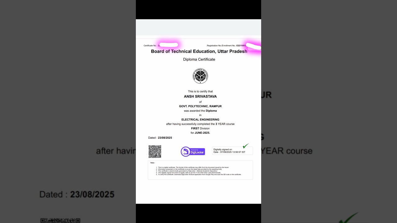 How to download Diploma certificate #polytech #uppolytechnic #diploma #digilocker #education