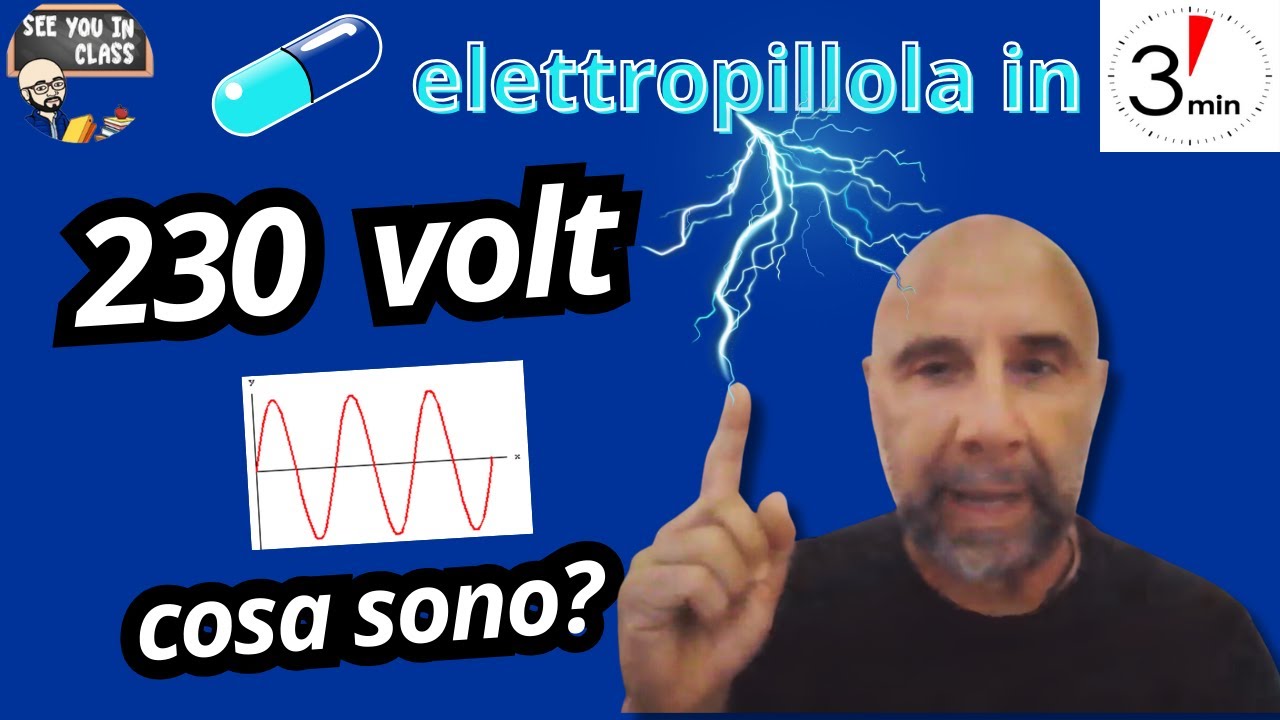 Cosa &egrave; il valore 230V della tensione alternata? &Egrave; il suo valore efficace. Te lo spiego in 3 minuti.