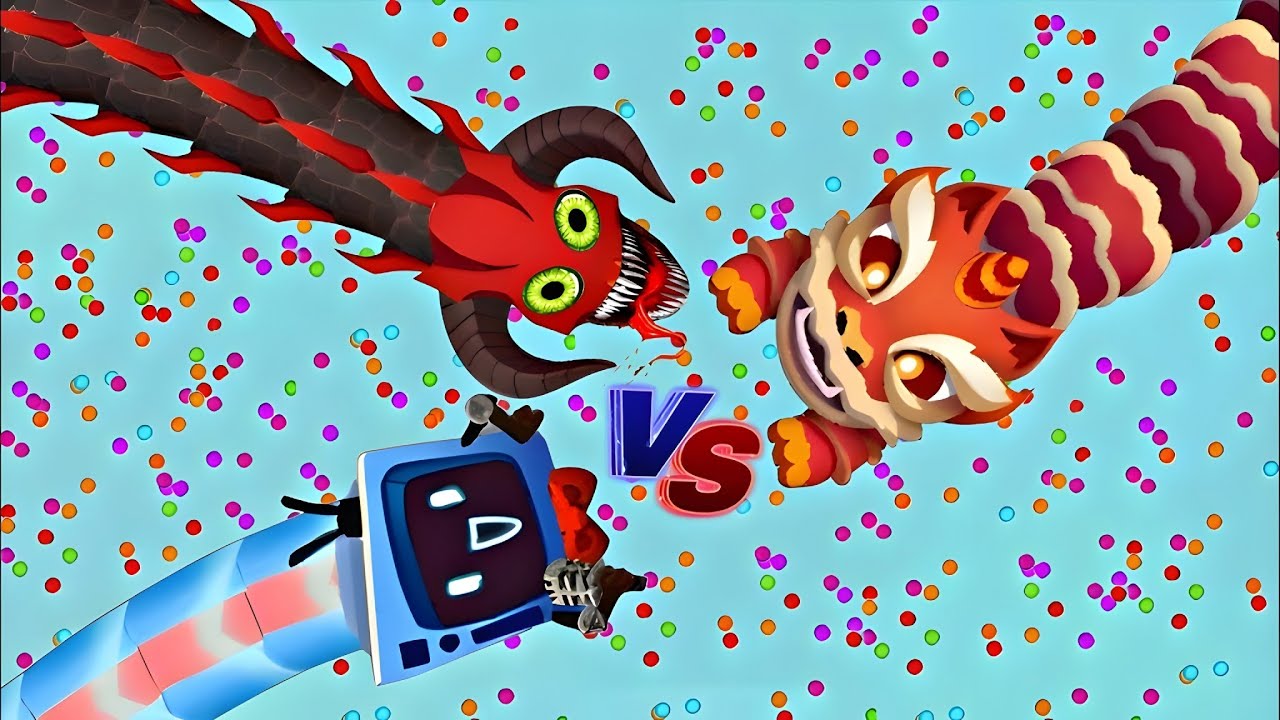 Snake Io 🐍 Lime Crewmate Vs Rainbow Snake Skin Epic Snake Io Gameplay Snake Game 