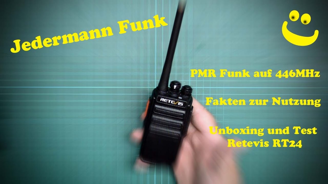 Jedermannfunk PMR446   Fakten Test Leistung  Retevis RT24