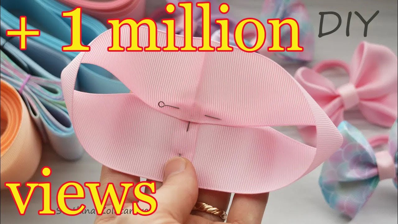 Простые базовые бантики из ленты 🎀🎀🎀
