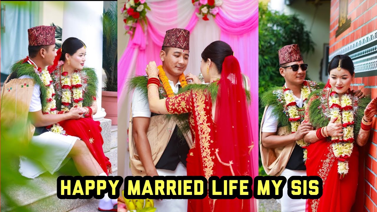 My sweet sister got married , traditional Gurung wedding🥰 ❤️KanXa RocKs YOman BOOM😎🤘👊