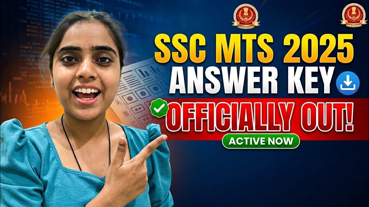 SSC MTS 2025 Answer key Officially Out ✅ | Rekha horazon