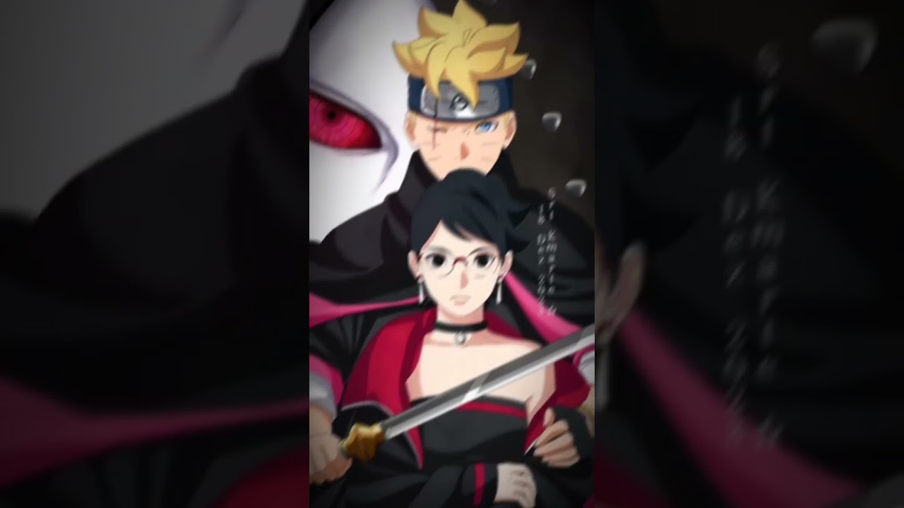 BoruSara and MinaKushi #boruto #sarada #minato #kushina #anime #ship #shorts #borutotwobluevortex