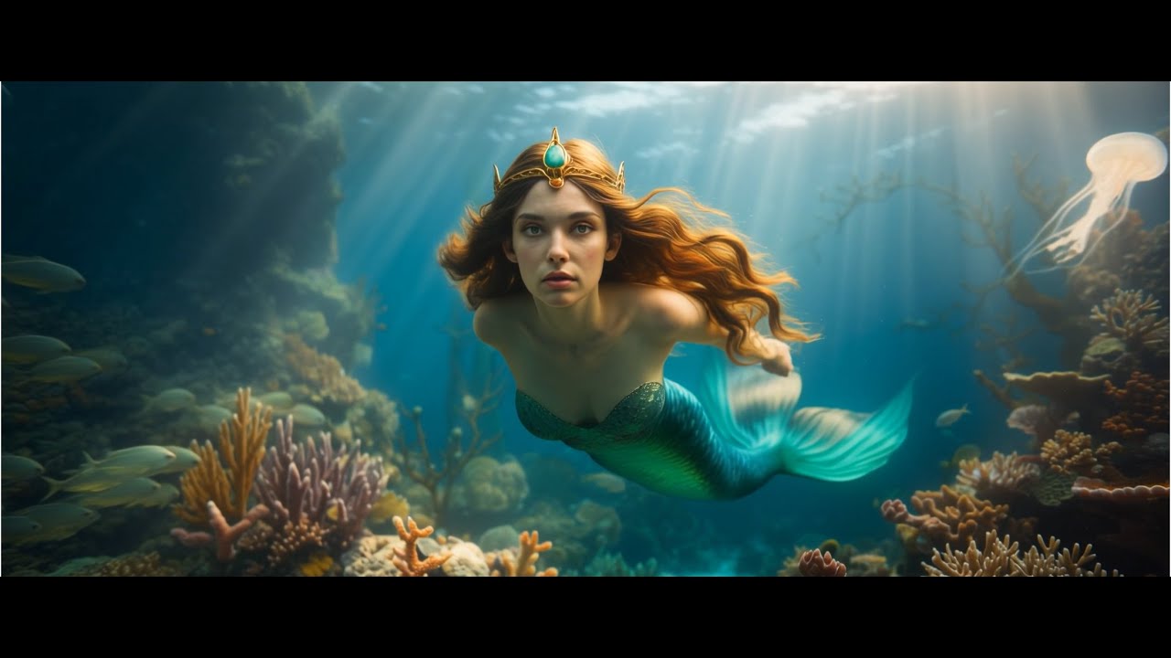 Mermaid Queen in Her Natural Habitat | Realistic Underwater Fantasy