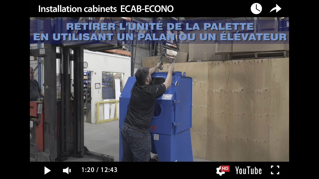 Cabinet de sablage Econoblast/ECAB - Installation et d&eacute;marrage (ISTblast)