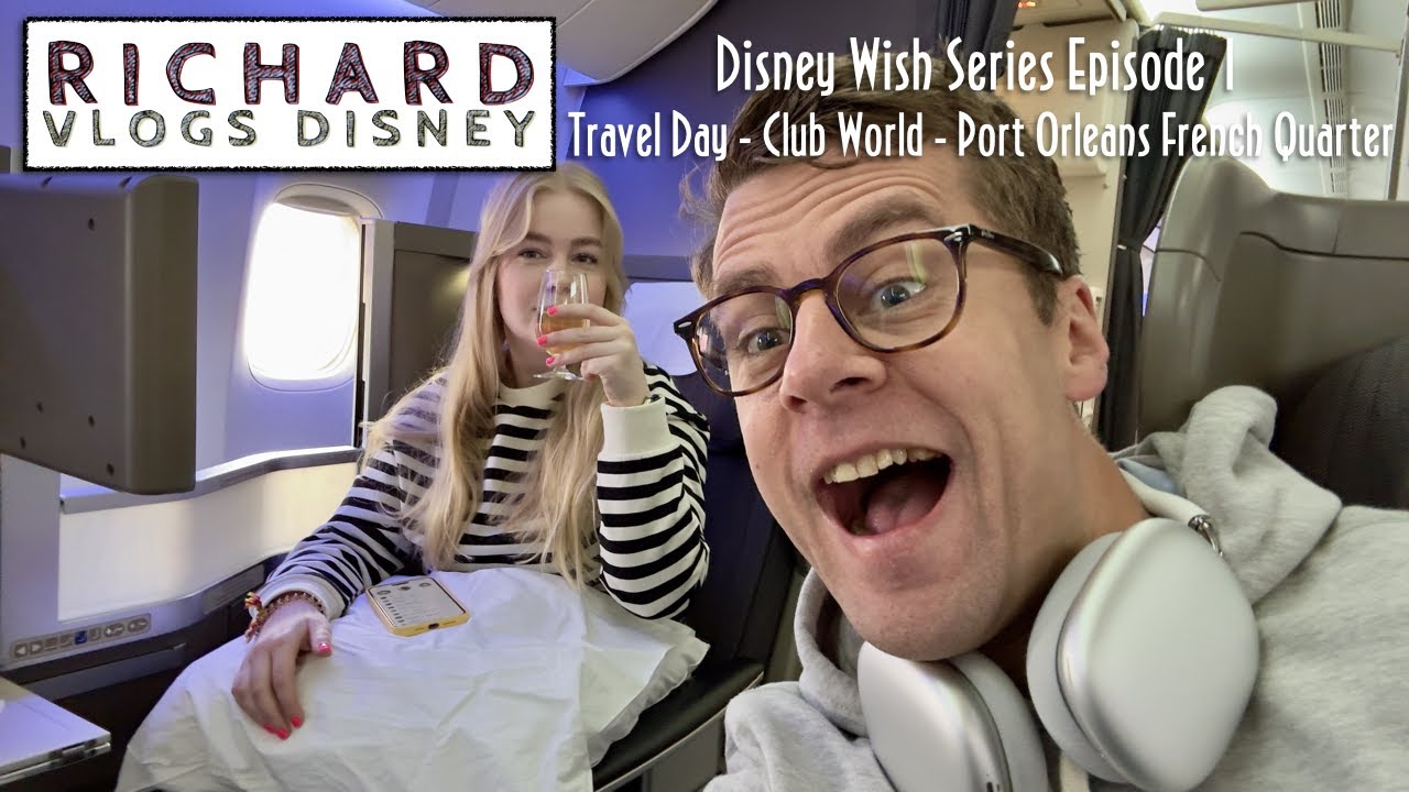 Disney Cruise Line Vlog 2023 - Episode 1 - Disney Wish - Travel Day, Port Orleans French Quarter