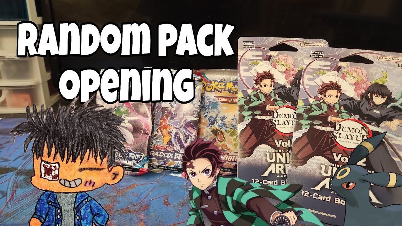 Opening Pokémon and Demon slayer Union arena packs
