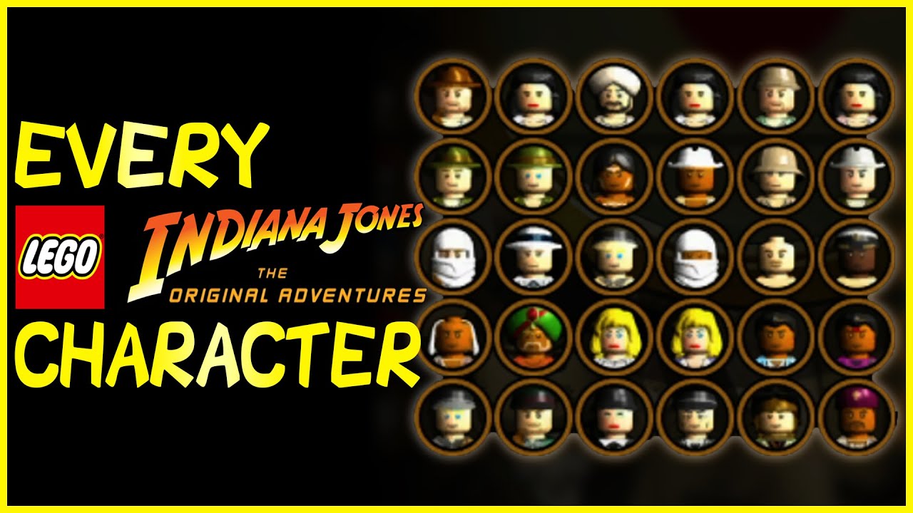 КАЖДЫЙ ПЕРСОНАЖ в LEGO Indiana Jones: The Original Adventures (2008)