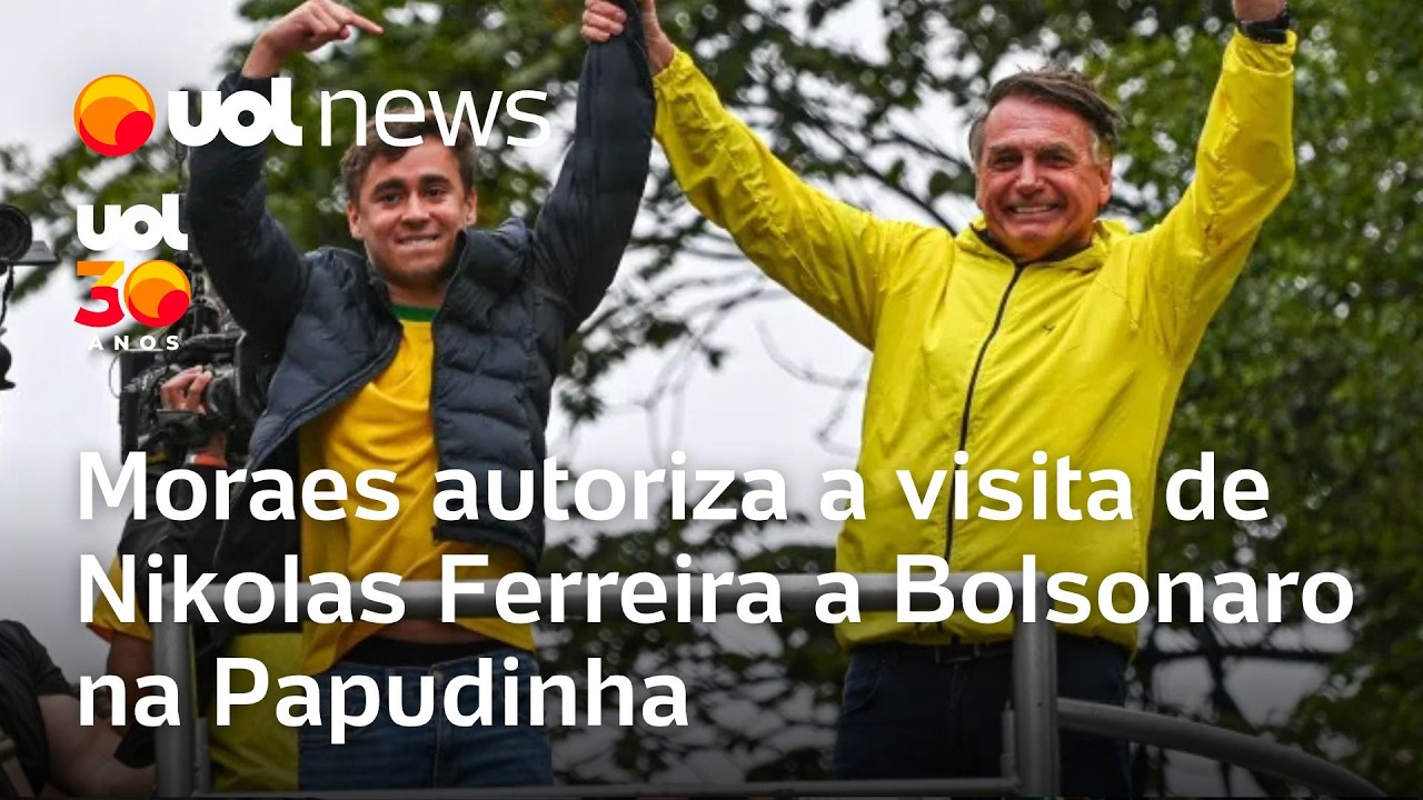 Moraes autoriza a visita de Nikolas Ferreira a Bolsonaro na Papudinha
