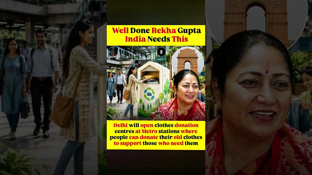 Well Done Rekha Gupta: Delhi Metro Introduces Clothes Donation Centres for a Sustainable Future! 🌍✨