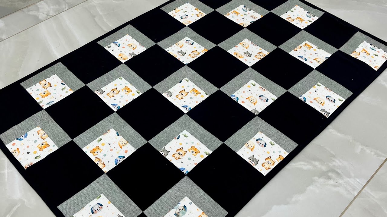 Tapete 3D Você não vai acreditar como e fácil e rápido fazer esse trabalho em técnicas de patchwork