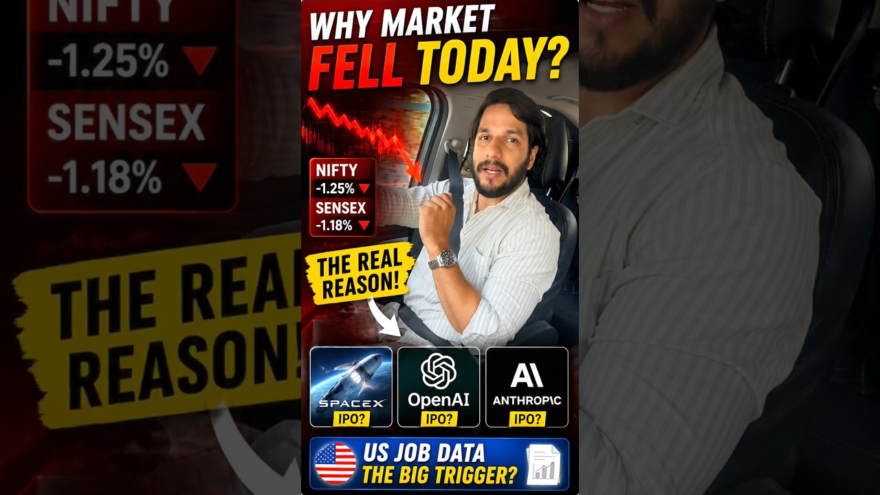 Why Indian Market Fell Today? The REAL Reason Nobody Is Talking About! 😱📉