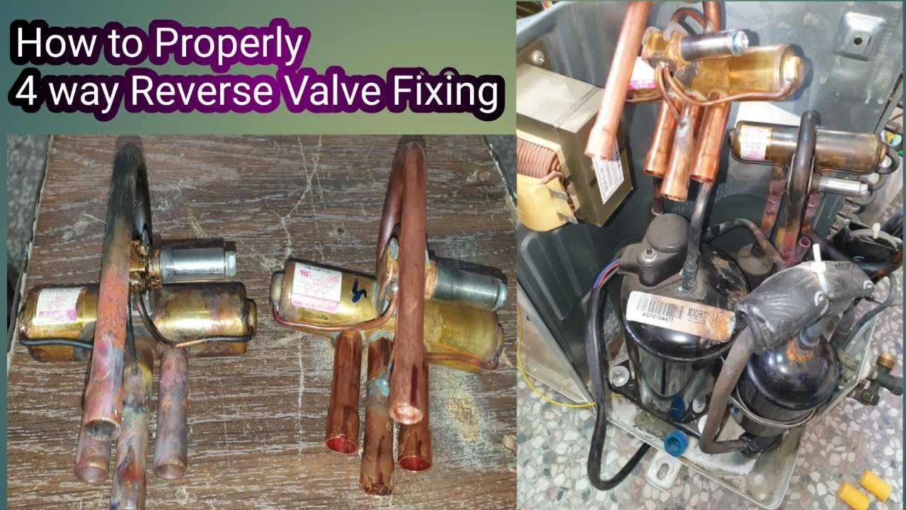 How to properly 4 way reverse Valve Fixing | Replace Outdoor 4way Valve in Urdu/Hindi