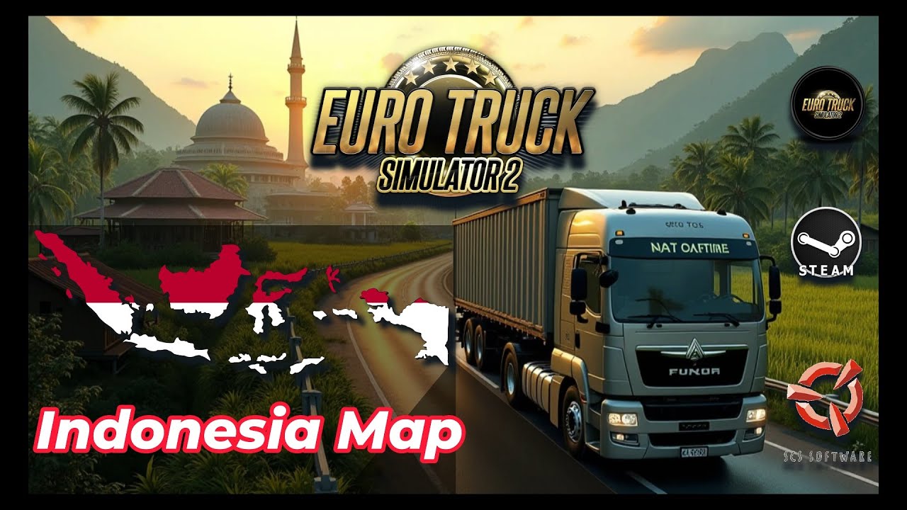 ETS2 MAP GABUNGAN v7.3.1| The Largest Indonesian Map For ETS2 1.53 | Euro Truck Simulator 2 Best Map