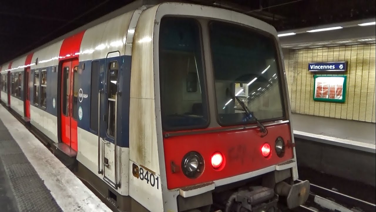 Matériels roulant du RER A à Vincennes