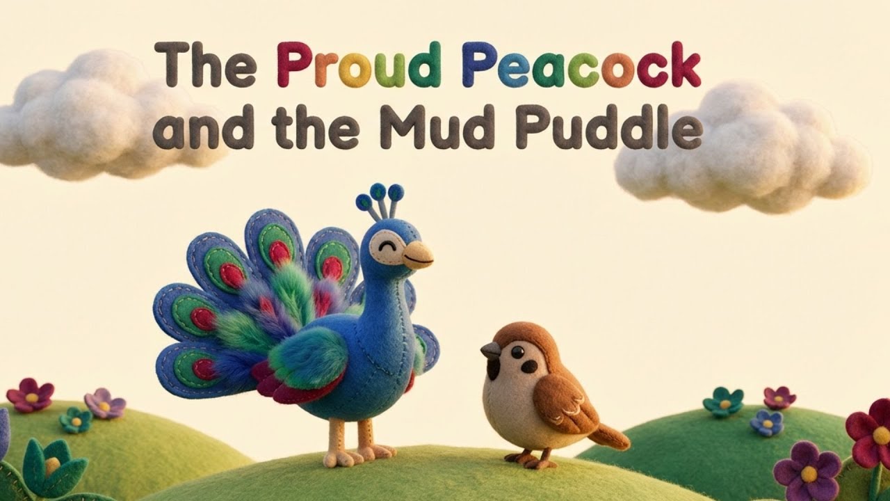 The Proud Peacock and the mud puddle | Stories for  Smart Kids |  #baby  #cartoon #story