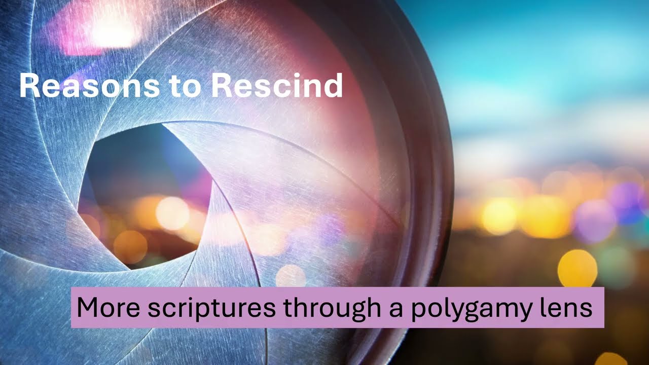 Reasons To Rescind: More Scriptures