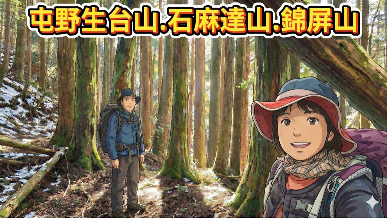 屯野生台山、石麻達山、錦屏山連走。新竹尖石鄉