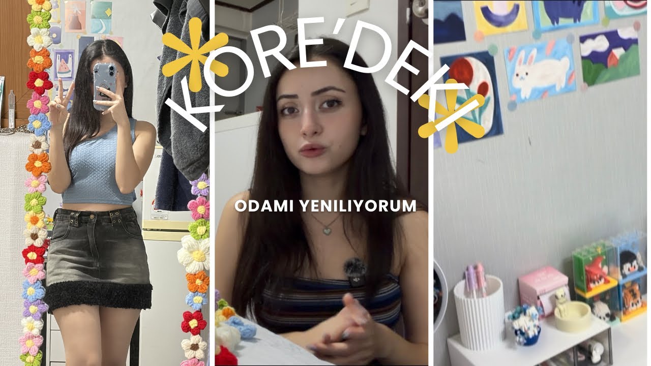 Kore’deki Odamı Yeniliyorum Part 2! 🩵 Room Makeover in Korea | Vlog #vlog #korea #decoration 