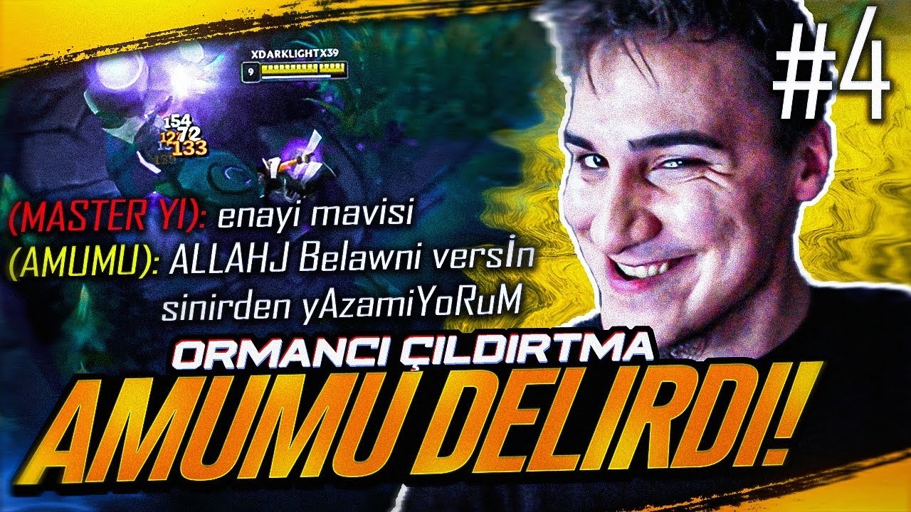 HAZRETİYASUO LOL ORMANCI ÇILDIRTMA 4 - AMUMU DELİRDİ! SÖVMEKTEN OYNAYAMADI! XD