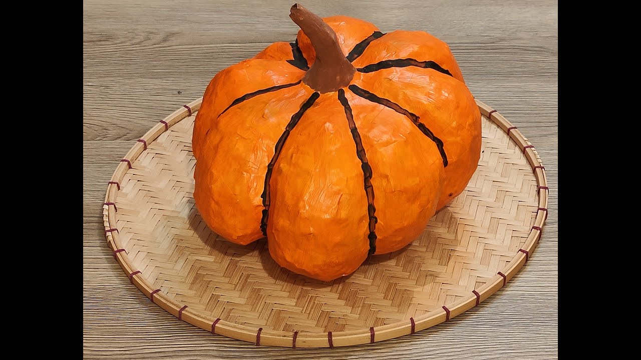 DIY Paper Mache Pumpkins