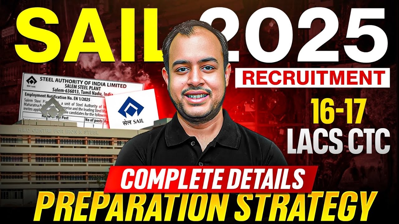 SAIL 2025 Recruitment | Complete Details | Preparation Strategy | Ankit Goyal