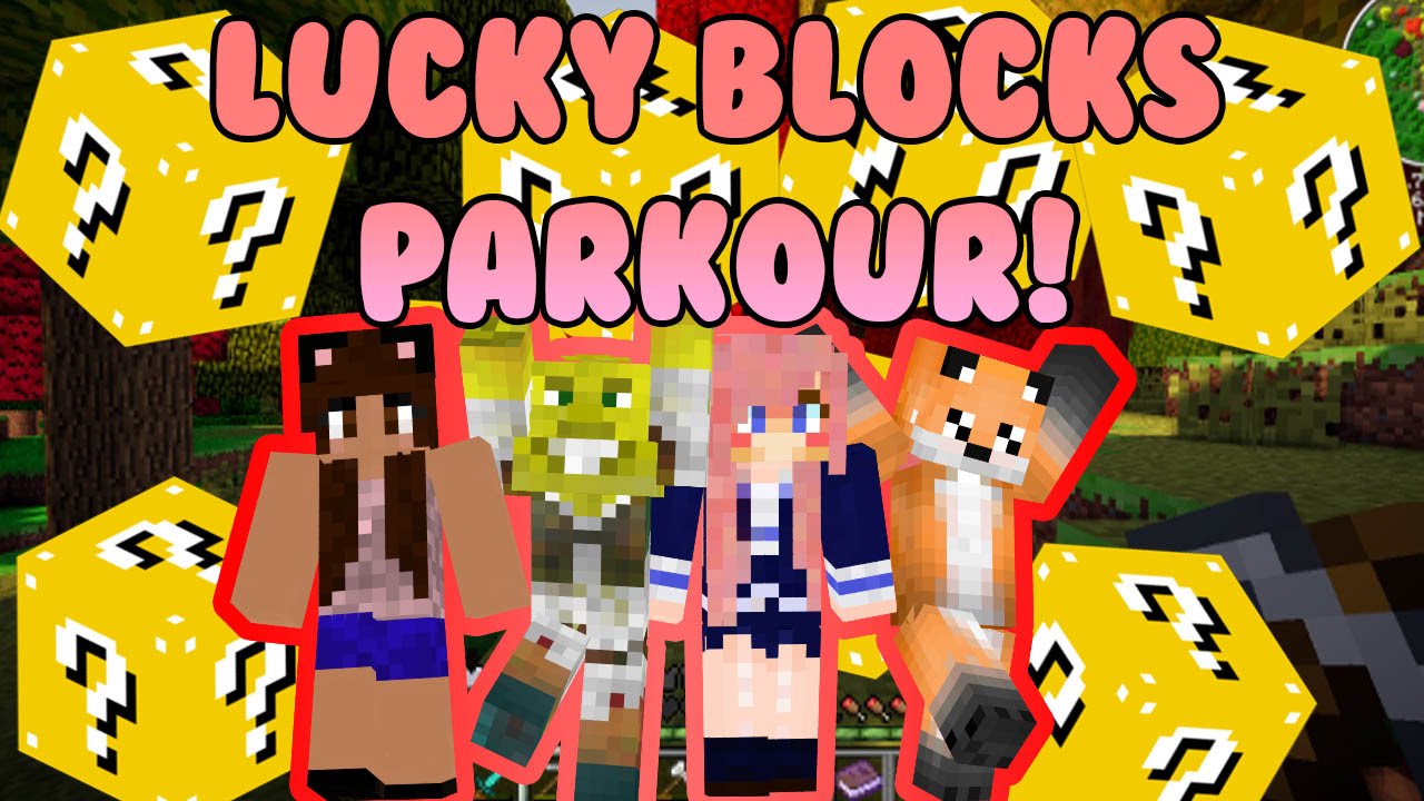 Lucky Blocks Parkour w/ Friends!