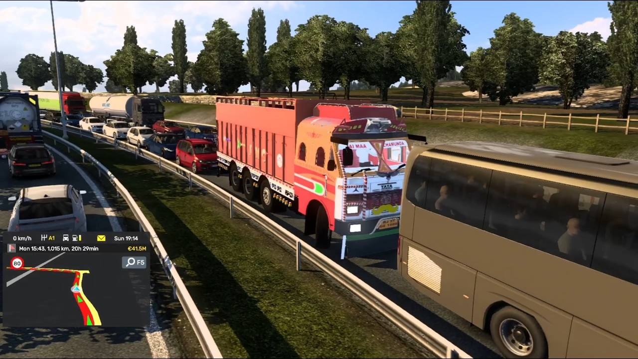 INDIAN TRUCK ASMR WITH HINDI OLD SONG🔥 Euro truck Simulator 2