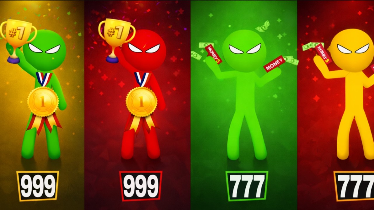 Stickman Stickman Party 12 3 4 Players - Tournament Cup Gameplay - MiniGames
