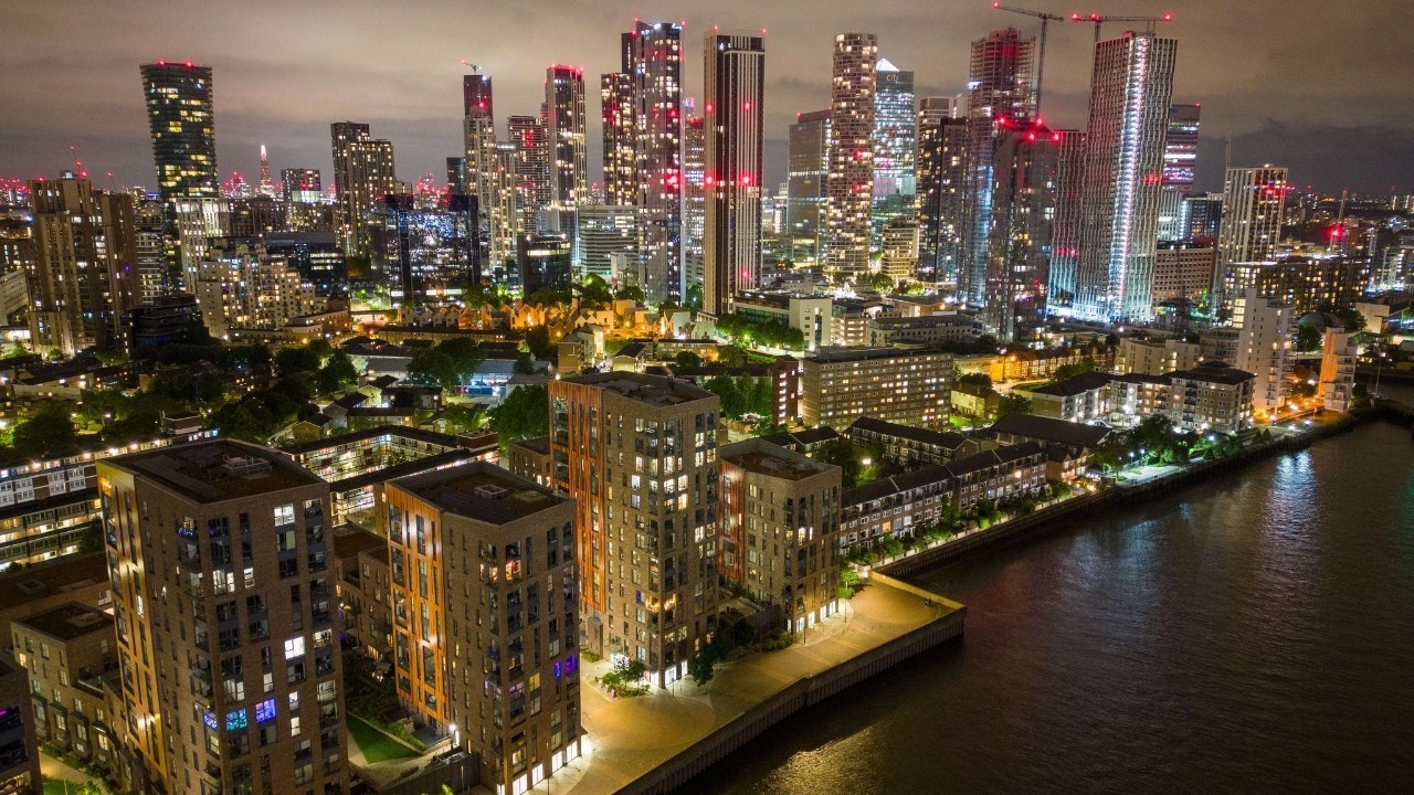 London at Night | UK | Cinematic Drone Video [4k]