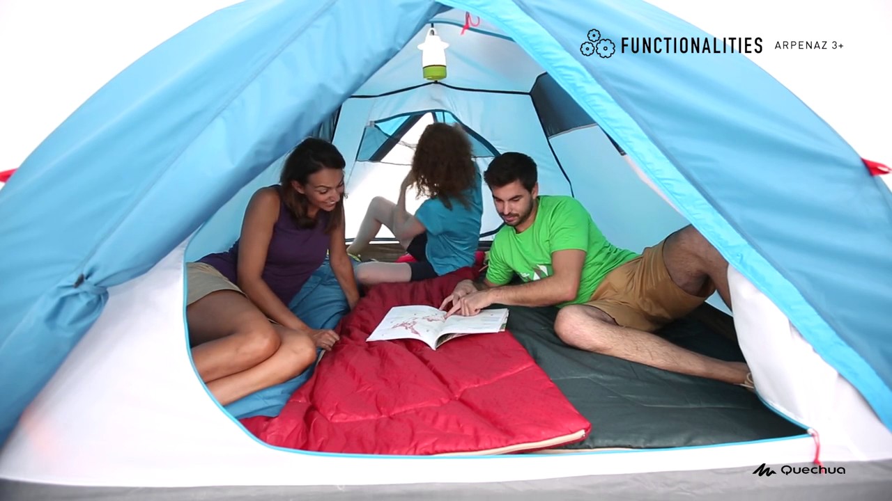 ТРЕХМЕСТНАЯ КЕМПИНГОВАЯ ПАЛАТКА ARPENAZ 3+ QUECHUA