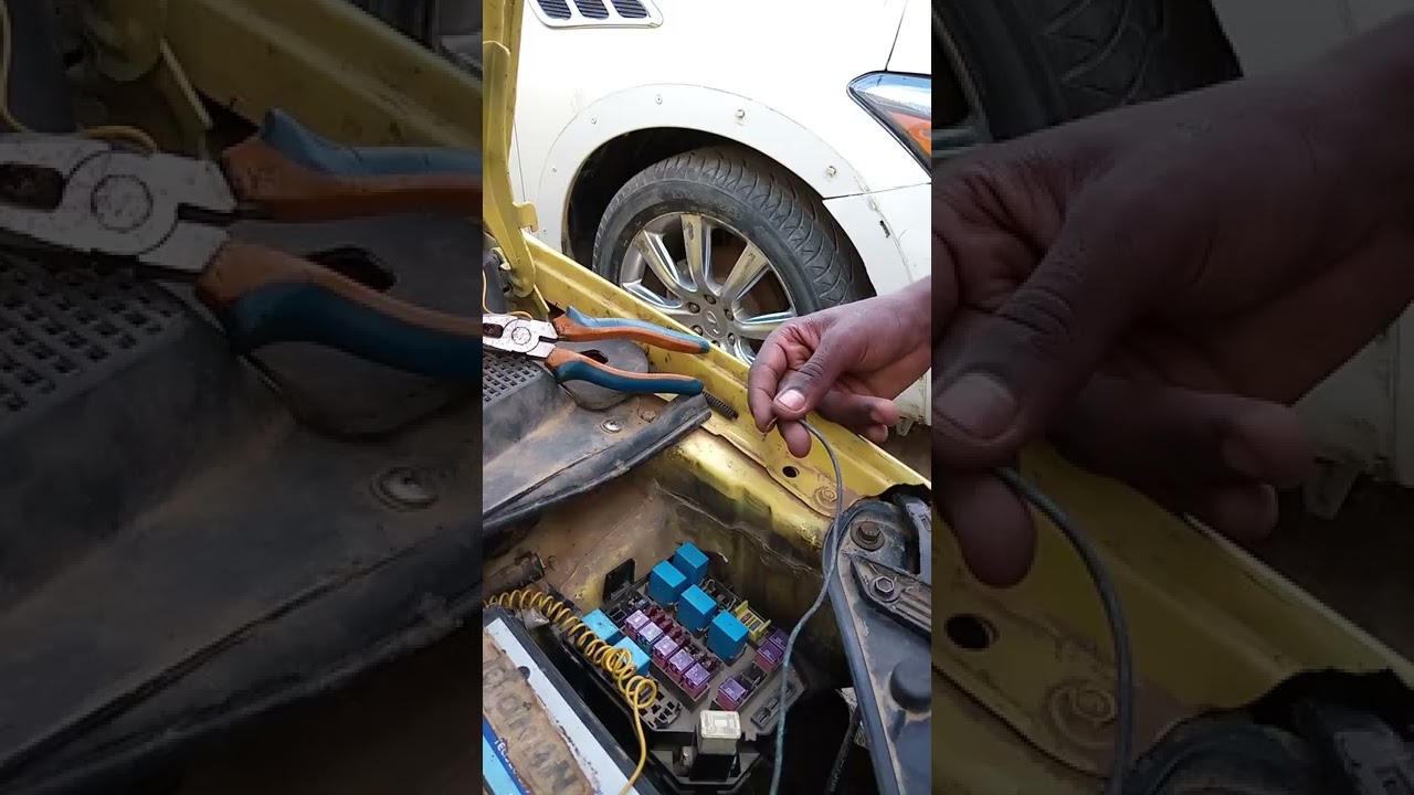 Kia picanto não gira o ventilador,Aprende a por ele a trabalha com uma corrente de chave