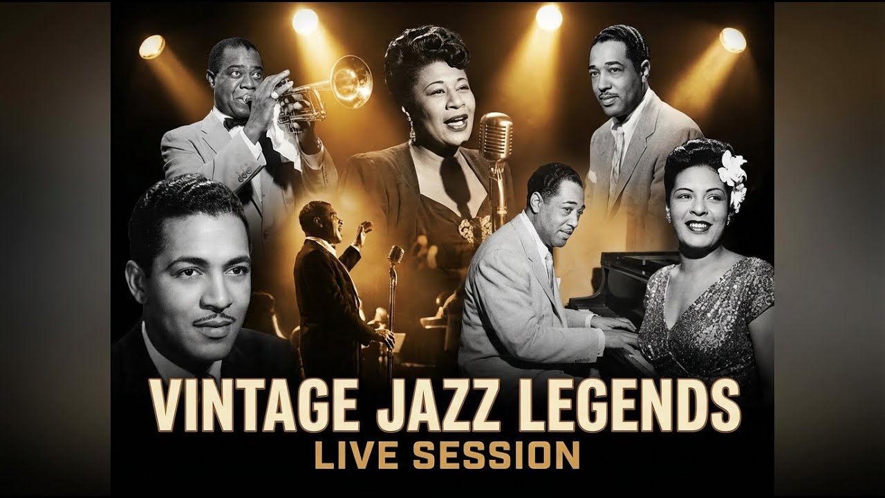 Cozy Soul Winter Night 1940s And You're Listening To Vintage Music On A Living Room For Relaxation