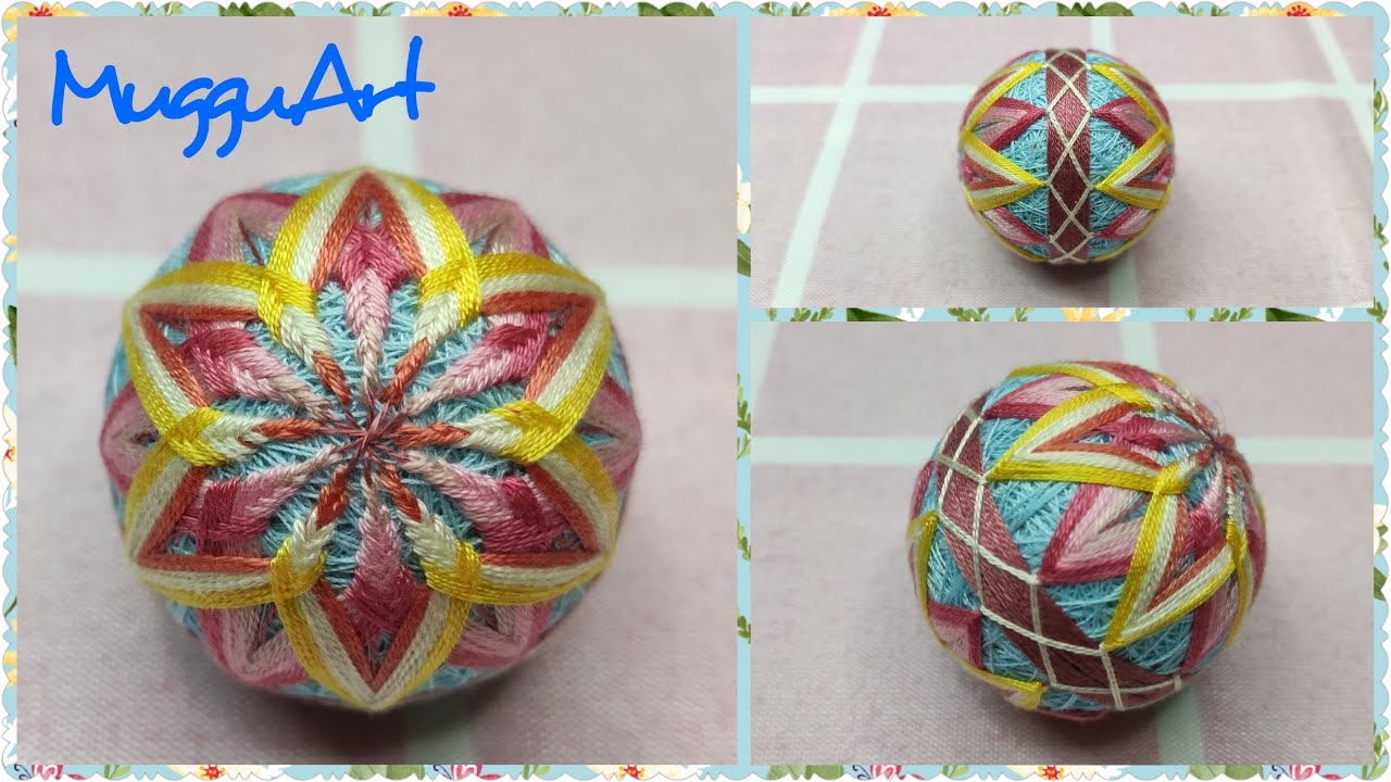 手鞠球~12分手鞠球製作 Temari Ball~Lesson 3 Demo 4 #日系手鞠球 #廣東話 #示範