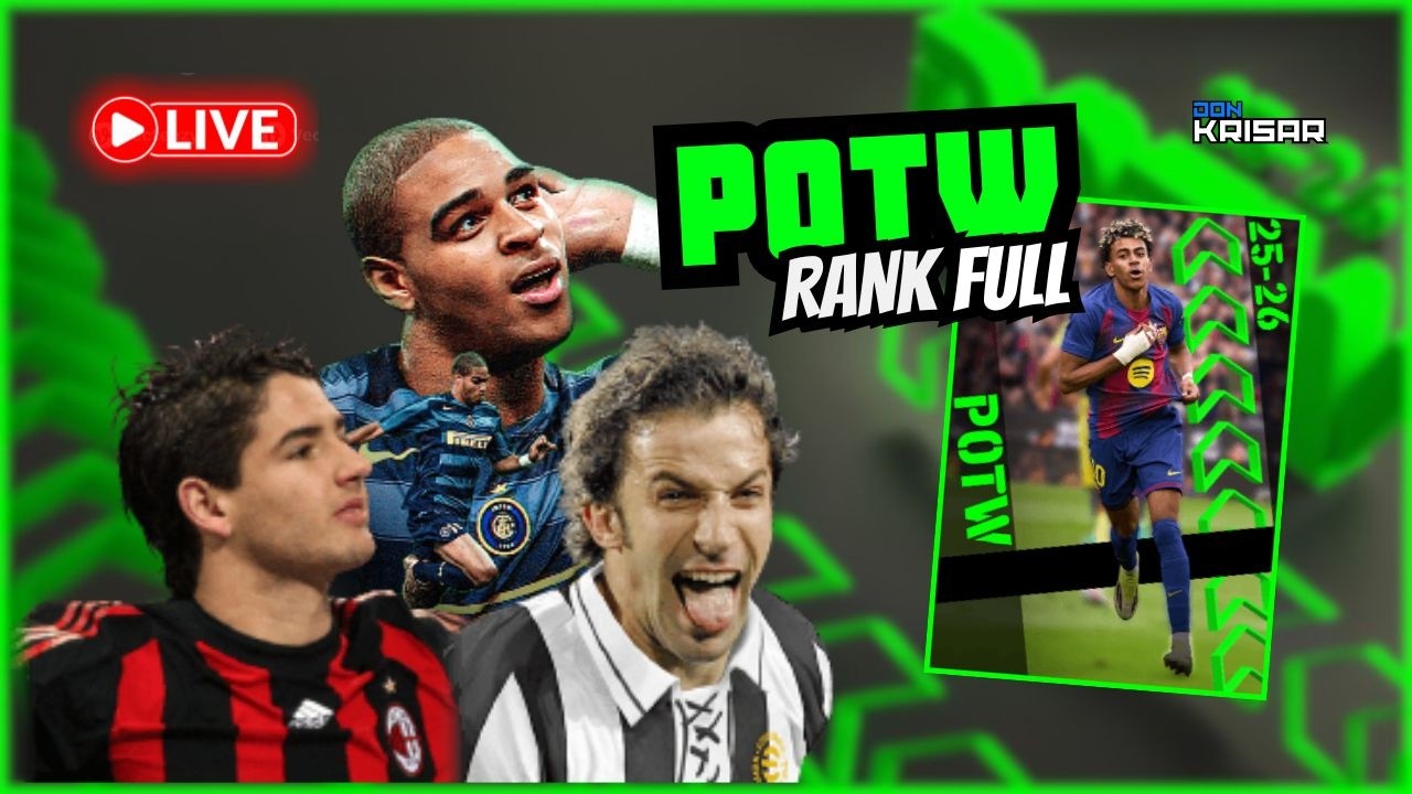 🟣 🟢 RANK FULL POTW [2K x Adriano] #efootball2026